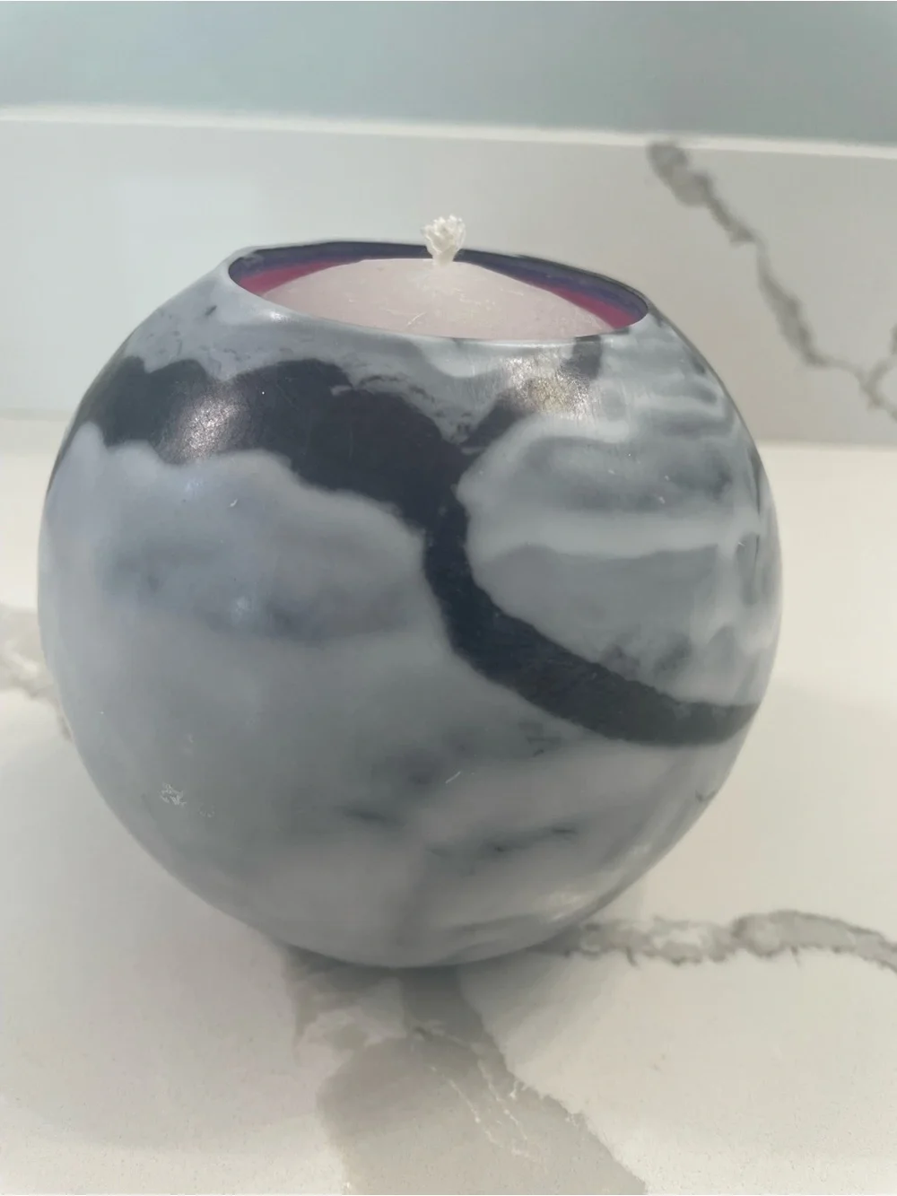 Pink & Purple Fox Accent Candle - Decorative Home Accent